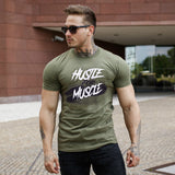 "Hustle for Muscle" GYM Shirt XMS106