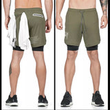 SPORTY GYM Shorts with towel hanger XMP006